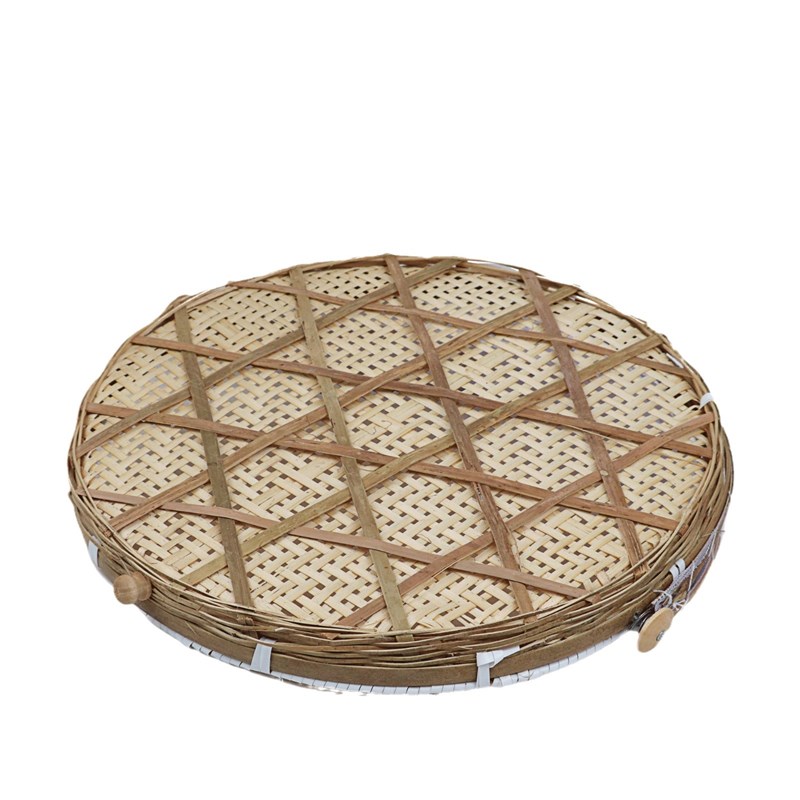 多孔竹编织客厅家用馒头框圆簸箕竹编收纳筐防虫筐农家竹制品竹筛