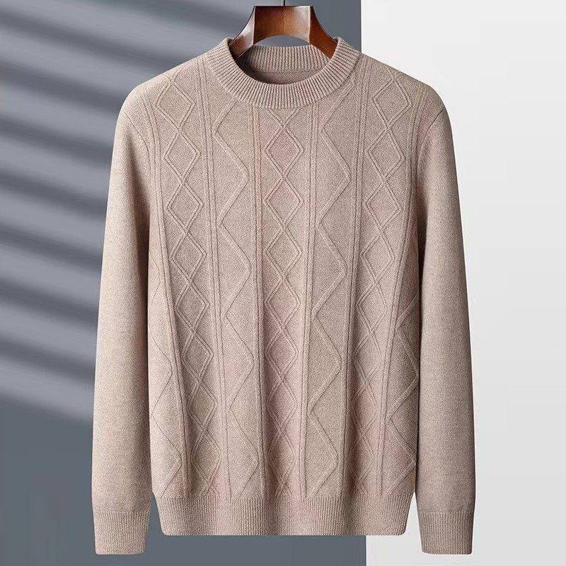 【天天yoko&LABULL】100%绵羊毛绞花秋冬纯色针织羊毛衫TM3326,男装,针织衫/毛衣,淘宝优惠券,粉丝福利购,淘宝优惠卷