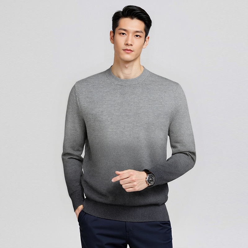 【天天yoko&LABULL】男士秋冬绵羊毛圆领针织衫GM202-1