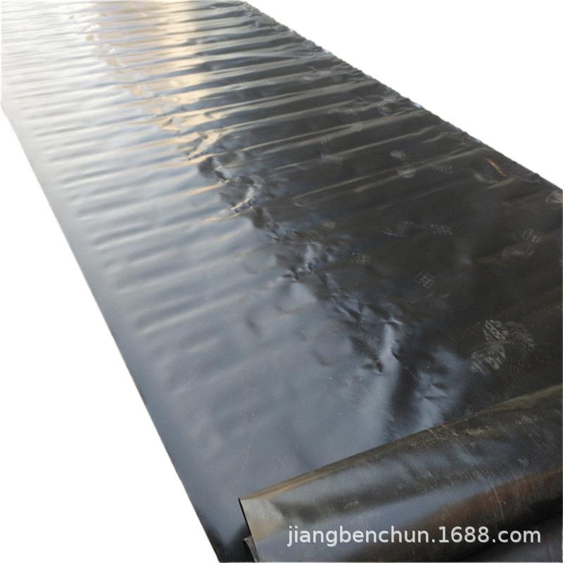 黑色蓝色新料土工膜鱼塘人工湖游泳池沟渠蓄水池防渗膜填埋场覆盖