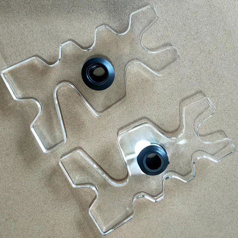 台球桌器材架杆头桌球架杆器透明亚克力架杆115mm美式台球杆支架