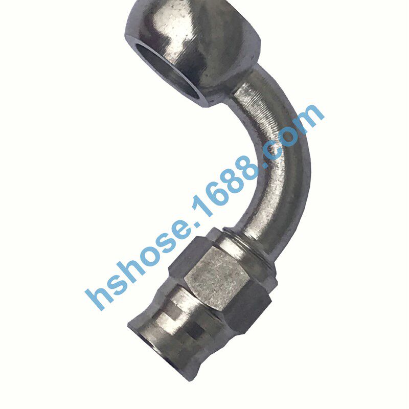 AN3不锈钢接头0度 28度  45度 90度刹车油管通用快速接头鱼眼接头