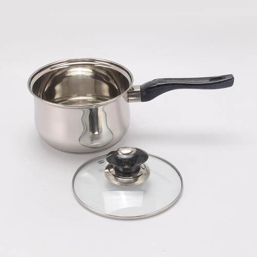 出口12件套不锈钢锅具套装黑色电木把汤锅stainless steel pot