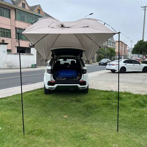 便携车尾帐篷 汽车车边帐篷 户外野营多人防雨拉布塔遮阳凉棚天幕