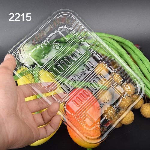 生鲜托盘PET全透明一次性方形塑料保鲜盒生鲜水果蔬菜包装打包盒