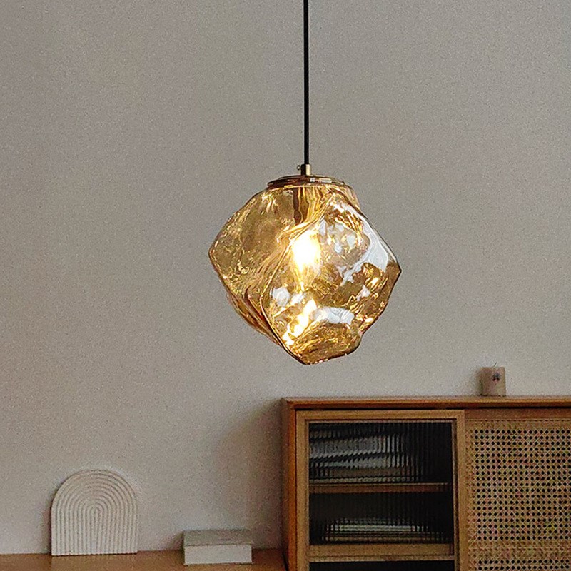 日式熔岩冰块创意卧室床头吊灯网红复古吧台餐厅玄关橱窗氛围吊灯