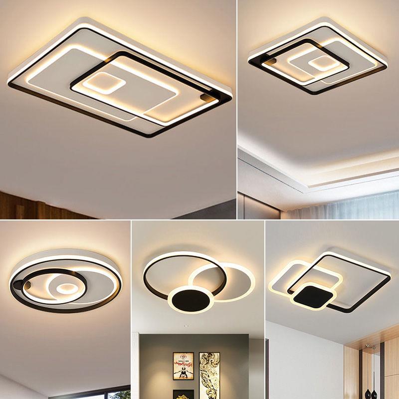 2022新款客厅灯简约现代大气超亮款长方形吸顶灯led灯具套餐组合