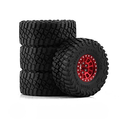 1/18 TRX4M路虎烈马1.0英寸轮胎轮毂 攀爬车铝合金轮毂 SCX24 FMS