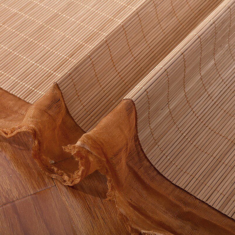 手工竹席装修材料毛料 竹席半成品,农庄装修设计材料