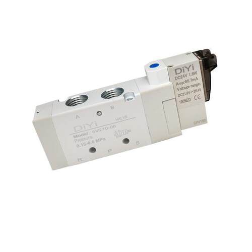 气动二位五通5V110-06气动阀4V210-08AC220V电磁阀5V210-08控制阀