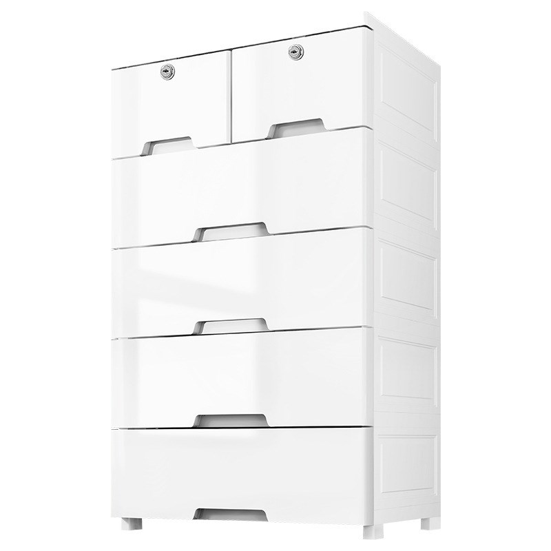 多层70cm宽特大号收纳柜抽屉式塑料储物柜家用儿童衣柜加厚床头柜