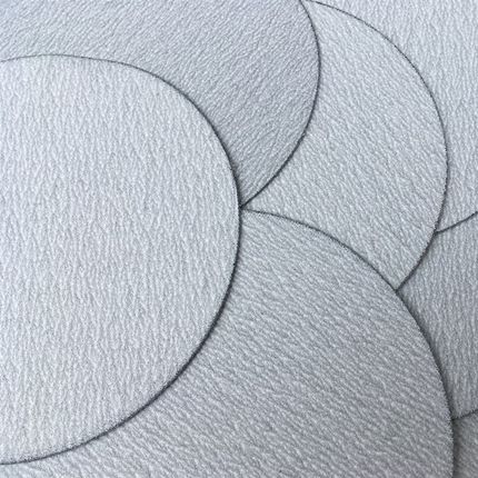 5寸125植绒白砂 3C铝合金外壳底漆打磨专用磨片 气磨机拉绒砂纸片