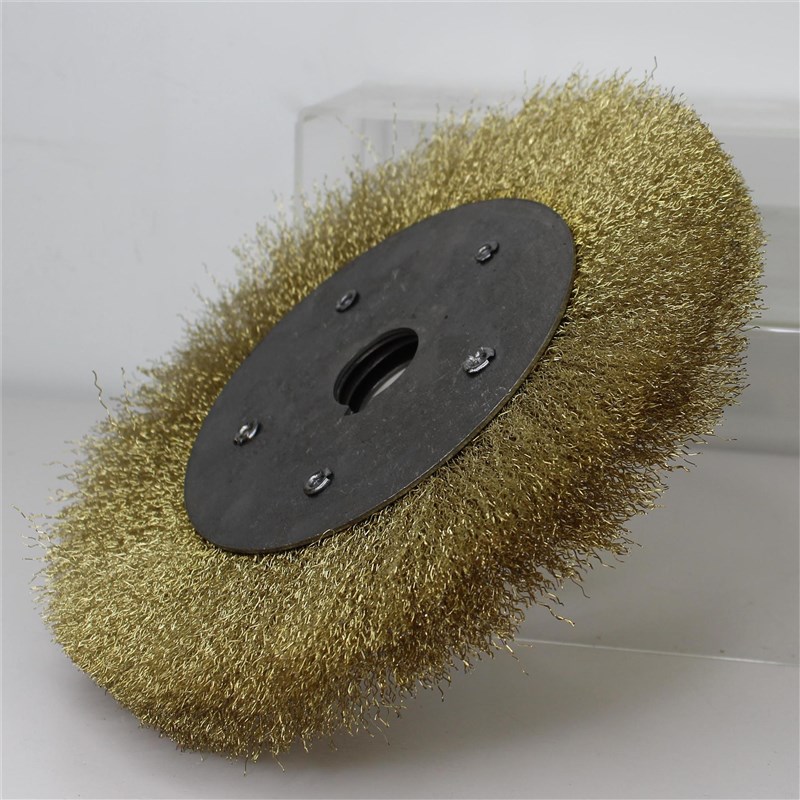 德伦250型平行钢丝轮除锈抛光钢丝轮 镀铜钢丝轮  平型机用钢丝刷