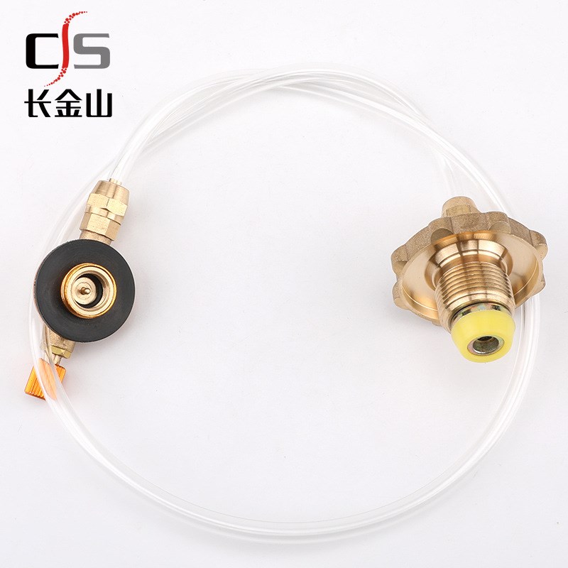 扁气罐充气阀  户外炉子用的扁气罐充气阀 转换接头野营气罐充气