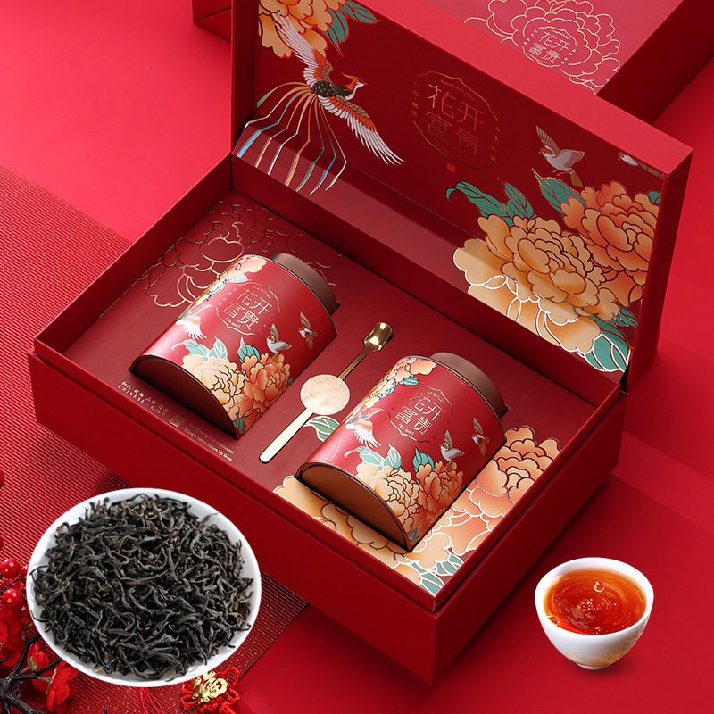 新年礼物正山小种中式茶叶礼盒装高档喜庆红色本命年礼品套装,节庆用品/礼品,创意礼盒/礼品套组,淘宝优惠券,粉丝福利购,淘宝优惠卷