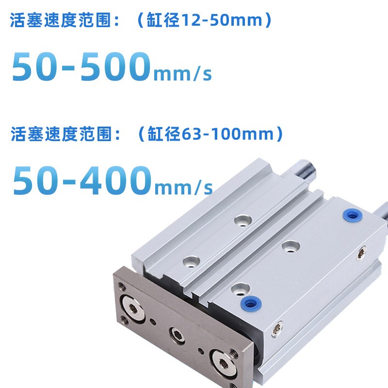 带导杆气缸MGPL12/16/20/25/32/40/50/63大推力双作用球轴承气缸