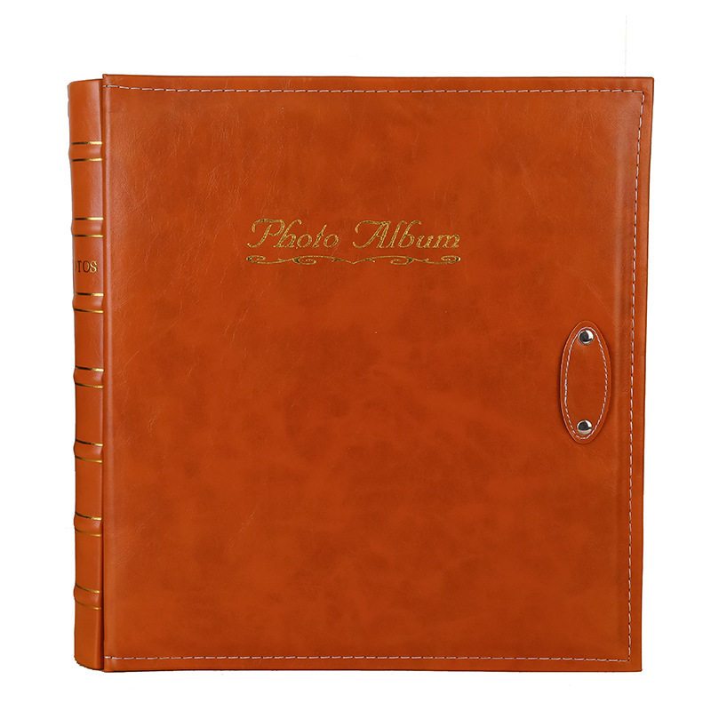 6寸过塑家庭大容量相簿覆膜插活页影集PU皮质复古封面相册本