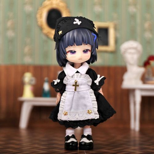 OB11娃衣女仆修女服套装12分素体可穿 BJD娃娃配饰 Gsc OB11娃衣