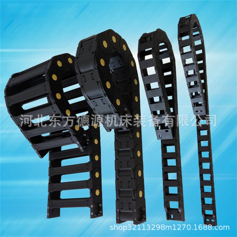 现货工程塑料坦克链  加工中心线缆GCTL桥式半封闭塑料拖链