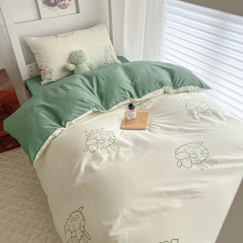 大学生宿舍床单人床上用品被褥全套一整套被子被套六件套