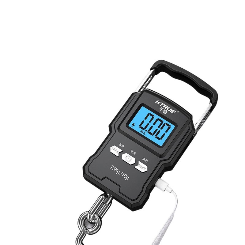 高精度手提电子秤小型快递称便携式家用钩商用吊勾弹簧行李称鱼器