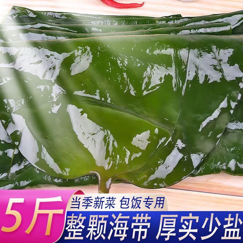 大连盐渍整颗海带包饭凉拌非干货