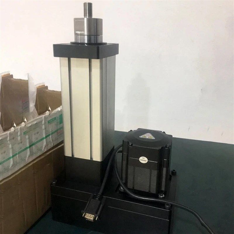 大推力重载小型高精密伺服电动缸直连折返步进工业伸缩电动推杆