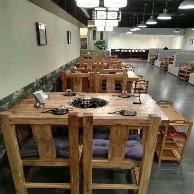 老榆木门板老门板茶桌旧木板风化板复古怀旧茶台火锅桌