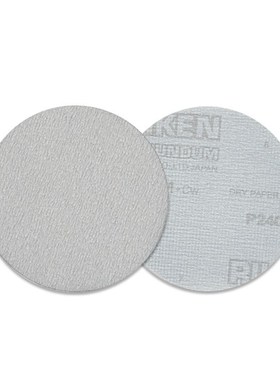 厂家直销RIKEN理研A35PM背绒5寸125MM植绒打磨圆盘砂纸白色拉绒片