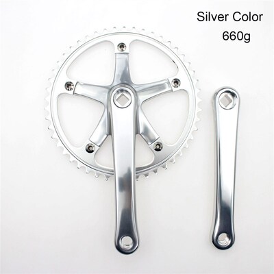 单速49T一体式曲柄牙盘144BCD曲柄CNC牙盘链轮齿板单速铝合金曲柄