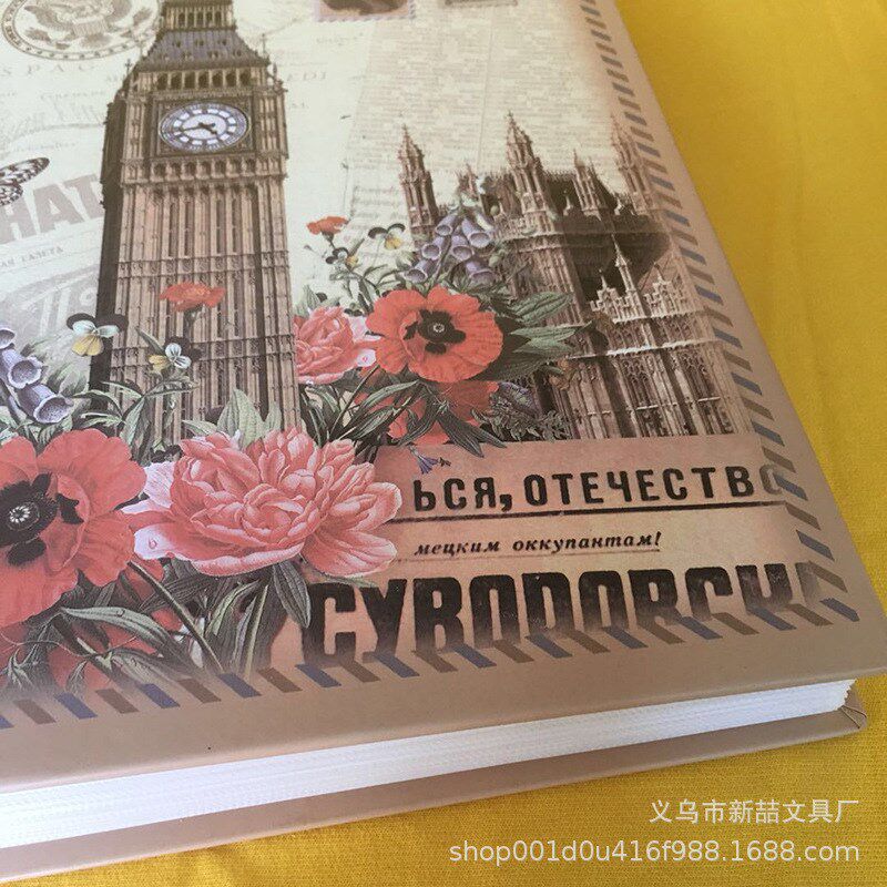 插页式相册7寸200烫金带插盒节日礼品复古相册精品影集新款