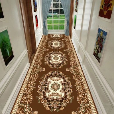 carpet高档走廊地毯过道中式家用客厅玄关地垫满铺酒店宾馆大块