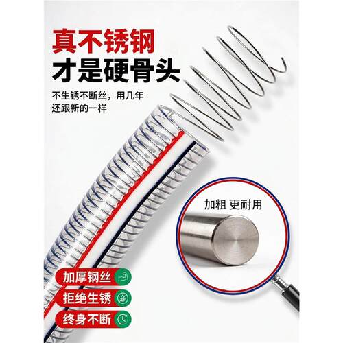 PVC软管钢丝透明加厚耐油