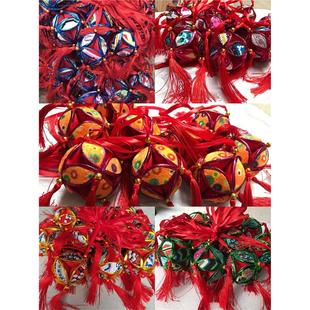 广西靖西民族三月三特色纯手工艺绣球婚庆舞蹈道具击鼓传花抛绣球