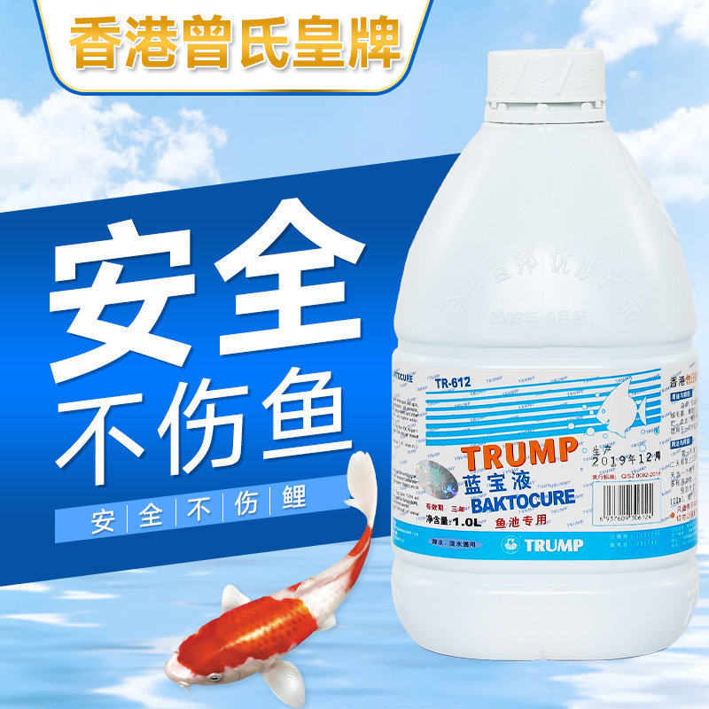皇牌蓝宝液杀菌消毒液鱼