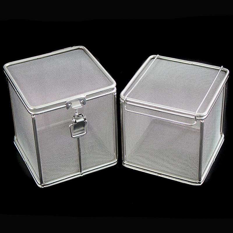 304不锈钢消毒筐精密器械盒带盖子骨钉灭菌筐手术供应室清洗网框