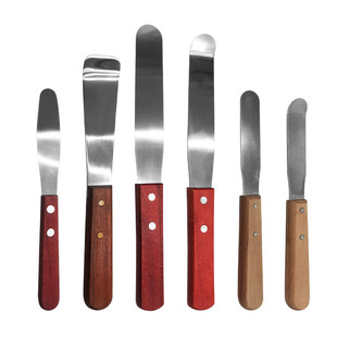 硅橡胶齿科调刀石膏调拌刀印模才橡皮碗牙托牙科印模材不锈钢木柄