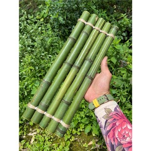 手工现做竹排流水摆件板小竹子古法鱼缸置物架装饰天然竹垫道具