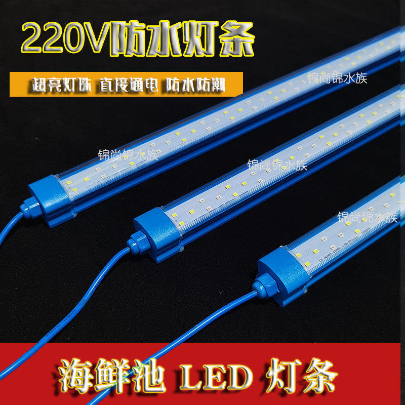 海鲜池灯LED灯条 220V防溅水饭店鱼池灯光照明海鲜鱼缸配件灯条,宠物/宠物食品及用品,照明器材,淘宝优惠券,粉丝福利购,淘宝优惠卷
