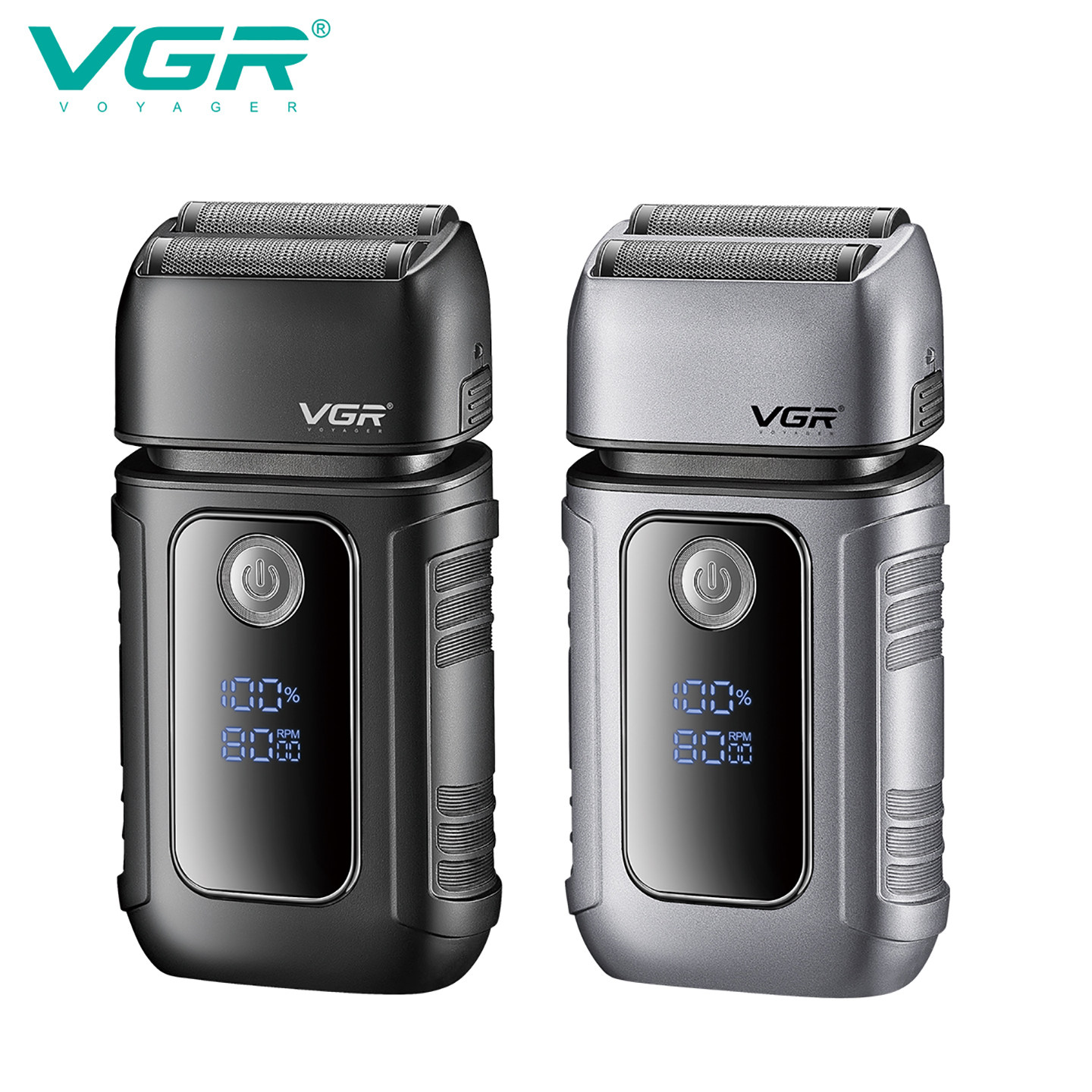 VGR电动剃须刀男刮胡子2026新款高端往复式增白器剃光头便携家用