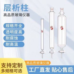 层析柱 离子交换柱 过滤柱 标口层析柱 标准口砂芯/无砂芯 色谱柱