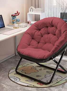 懒人沙发椅宿舍单人电脑椅卧室可摺叠靠背椅阳台午睡小窝休闲躺椅