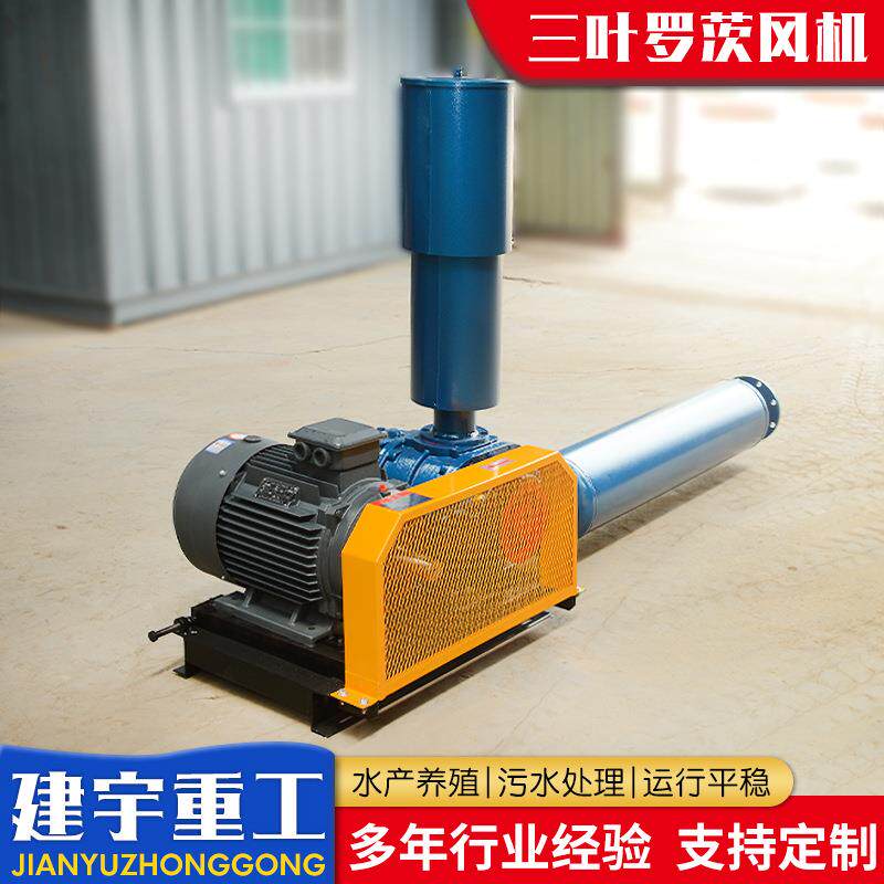 供应三叶罗茨风机铸铁曝气增氧气力输送高压污水处理用罗茨鼓风机