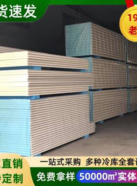 不锈钢保温冷库板手工板聚氨酯保温板肉制品果蔬超市饭店保温冷库