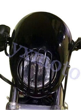 摩托车配件适用883 XL1200改装栅栏头罩 黑色大灯罩 猪头罩整流罩