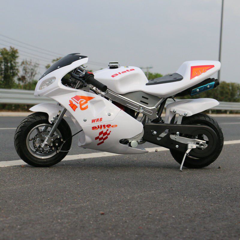 新款49CC四冲程迷你小跑车 儿童款电动迷你两轮摩托车 汽油摩托车