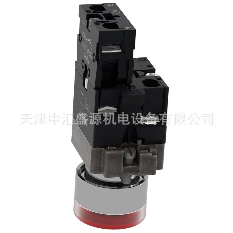XB2BW34B1C红色AC/DC24V带灯按钮ZB2BWB41C+ZB2BW34C按钮开关