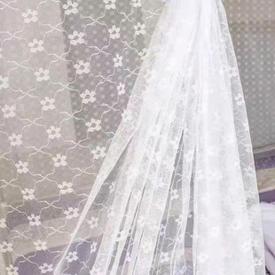 OQ5M莲花老式 学生宿舍单门蚊帐 梅花特加密方顶穿竹蚊帐