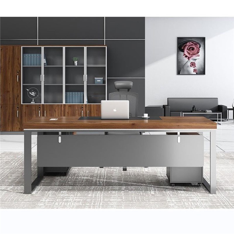 总裁办公室工业风老板办公桌椅组合简约现代老板桌办公桌经理桌