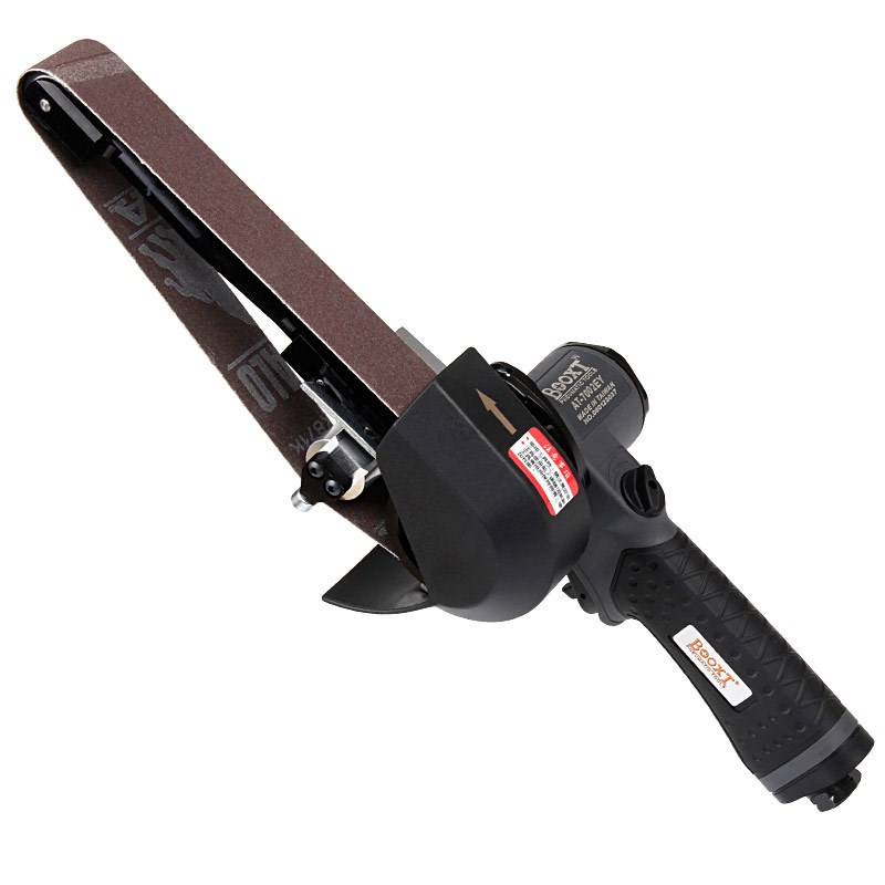 台湾BOOXT直供AT-7002EY胶壳气动砂带机圆弧面打磨拉丝30*540手提